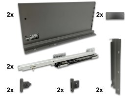 Výsuv BOX H203mm L 450mm antracit 35kg
