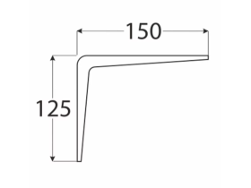 Konzole 150x125 bílá 16Kg 2420014r