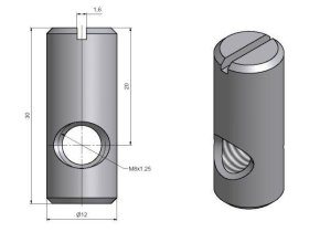 Matice válečková M8-12x30/20 2530134r