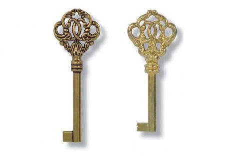 Klíč Rococo bronz - Klíče
