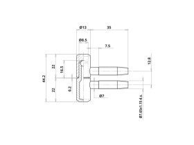 Závěs OK 055/13 antik BRONZ VD+SD