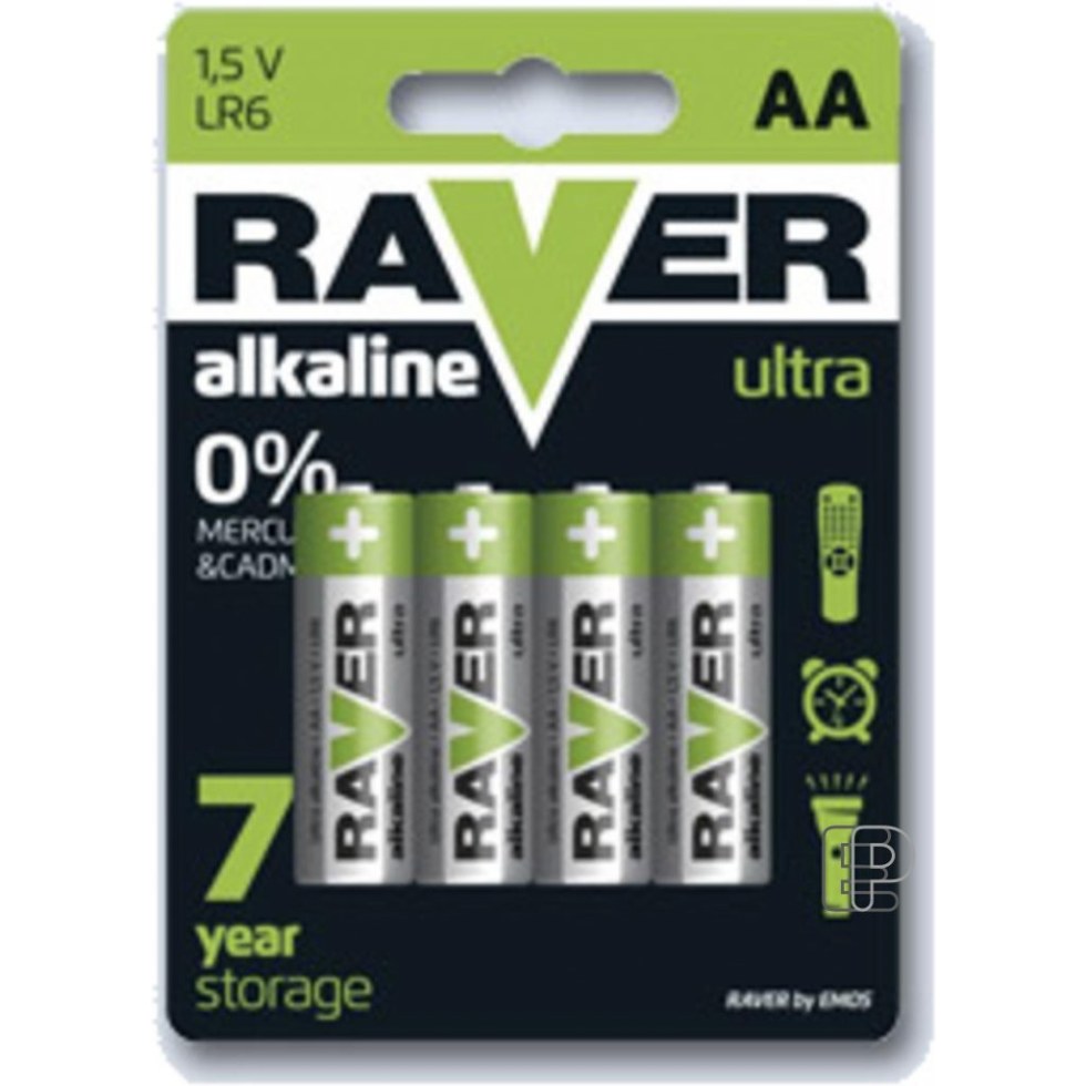 Baterie Raver tužková LR6 AA - Domácí potřeby
