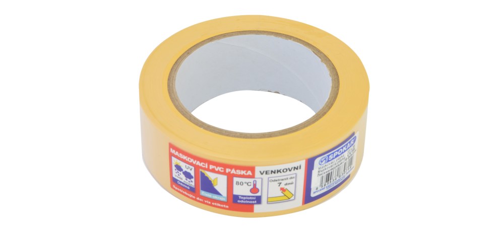 Páska maskovací PVC, UV 38mm x 33m - Pásky