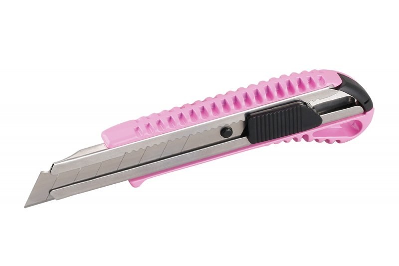 Odlamovací nůž Alu 18mm růžový - Nože, nůžky