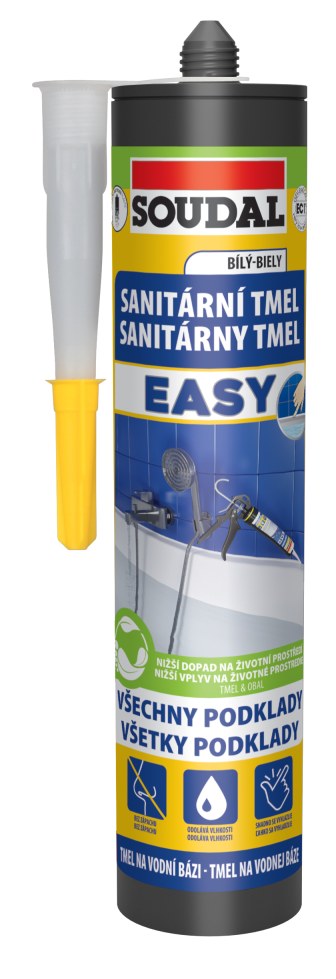 Tmel sanitární EASY bílý 1+1 (2x280ml) - Tmely