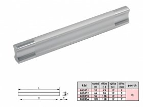 Úchytka Ivana 826 64/90 Al