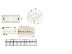 Plnovýsuv Riex 300mm s tlumením 35kg H45 nikl 2405060r