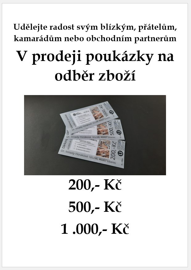 Poukázka 200,- Kč - Dveřní panty