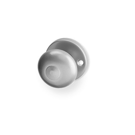 Koule na kulaté rozetě pevná stříbrná - Dveřní kování Interiérové kování